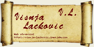 Višnja Lacković vizit kartica